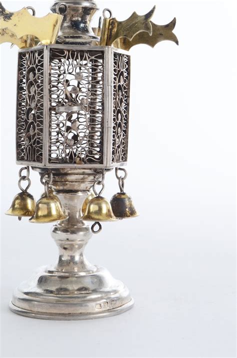 19th Century Russian Silver Spice Tower Ebth