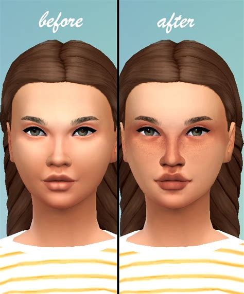 Mod The Sims Harper A Full Face Skin Detail Sims 4 Cc Skin The