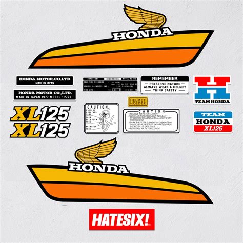 Jual Sticker Stiker Decal Tempelan Honda Xl Hatesix Shopee Indonesia