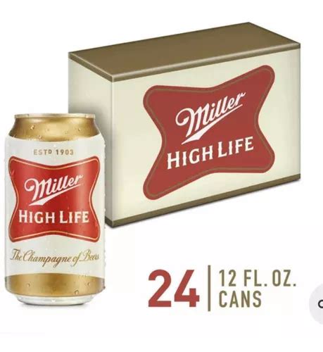 Caixa Latas Cerveja Miller High Life Ml Americana Parcelamento