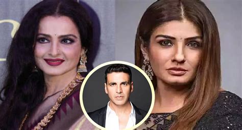 Rekha And Raveena Tandon Viral Video Netizens Ask Where Is Akshay Kumar