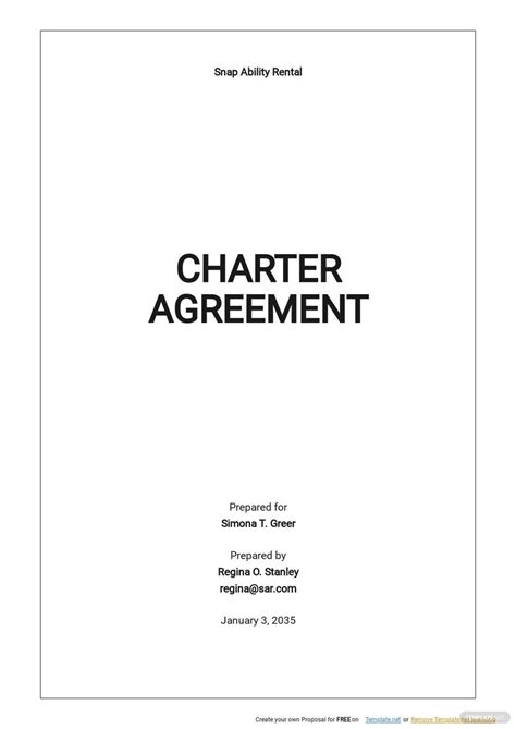 Bareboat Charter Agreement Template - Google Docs, Word, Apple Pages | Template.net