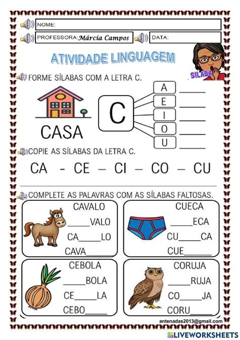 Família Silábica Do C Cursiva - 6
