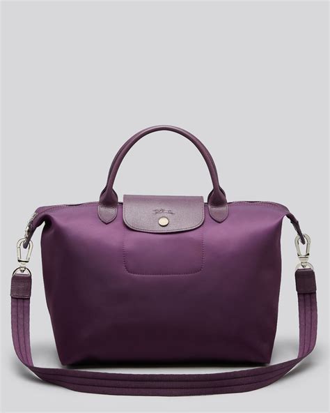 Lyst Longchamp Le Pliage Neo Medium Tote In Purple