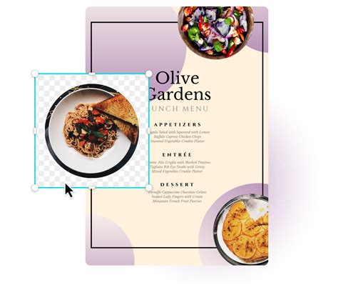 Menus | Design custom menus for free with Canva