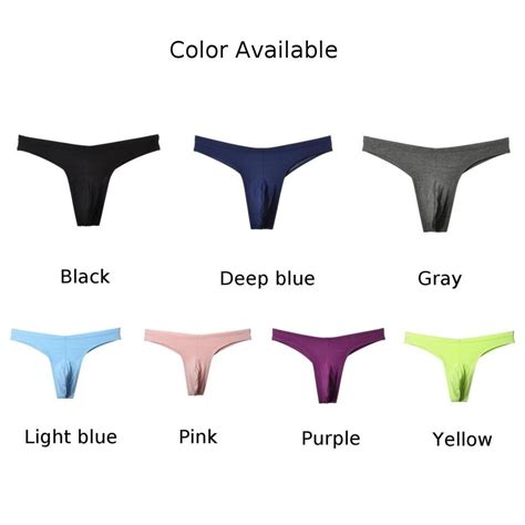 Men Underwear Thongs Pouch Low Rise G String Briefs Bikini T Back Breathable EBay