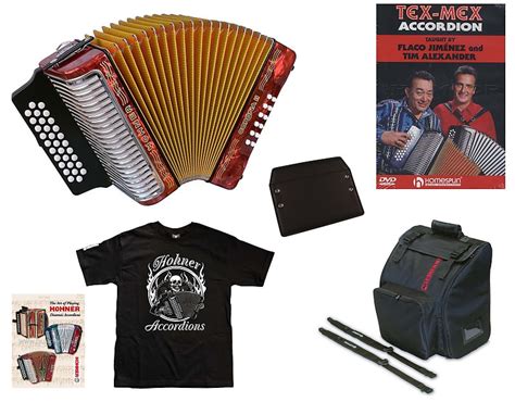 Hohner Corona Ii Red Rojo Gcf Sol Accordion Acordeon Reverb