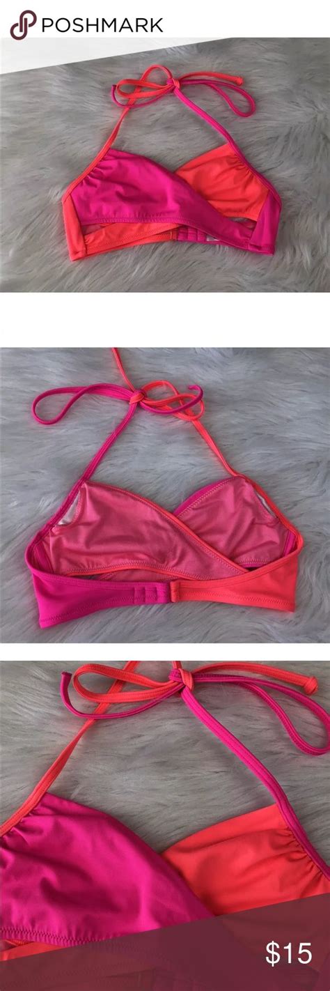 Victoria S Secret PINK Two Tone Hot Pink Bikini Hot Pink Bikini