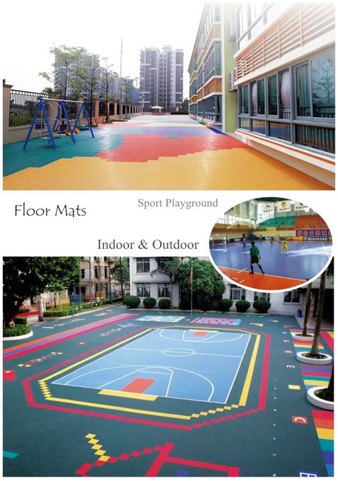 Safety Assembled Mats Indoor Sport Flooring Mat Outdoor Playground ...