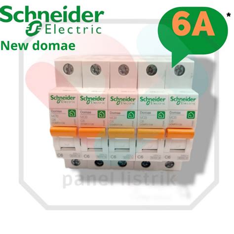 Jual Schneider MCB Domae 1 Phase 6 Sekring Listrik 1p 6ampere Mini