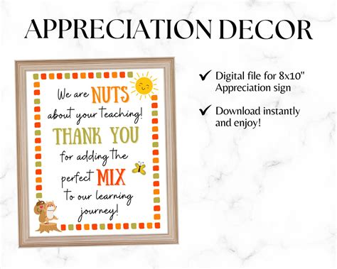 Teacher Appreciation Trail Mix Teacher Appreciation Sign Cookies