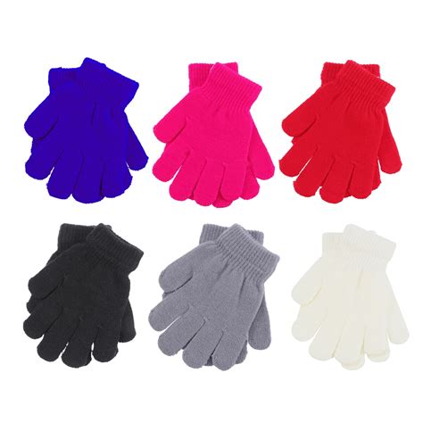 pairs kids gloves winter warm gloves colorful gloves cold protection