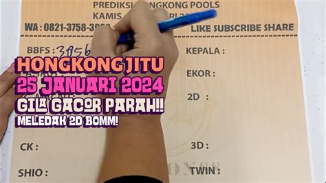 PREDIKSI HONGKONG HARI INI KAMIS 25 JANUARI 2024 RUMUS KEPALA EKOR JITU