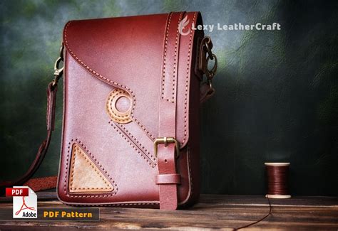 Leather Bag Pattern Leather Crossbody Bag Pattern Leather - Etsy