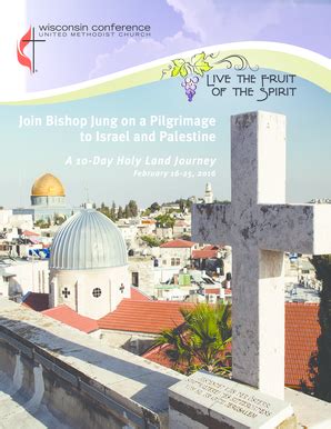 Fillable Online Wisconsinumc Bishop Jung Holy Land 2016 Wisconsinumc