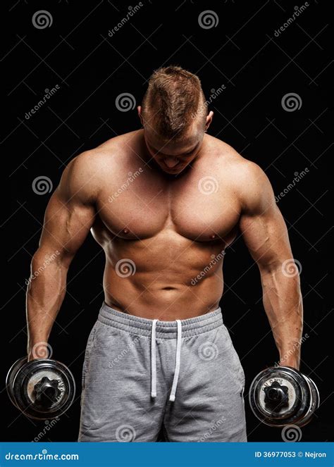 Homem Levantamento Muscular Do Torso Imagem De Stock Imagem De