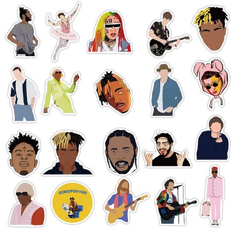 Rappers Hip Hop 50pcs Stickers Pack Laptop Decal Etsy