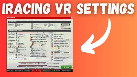 Best Vr Graphics Settings For Iracing Best Performance And Image