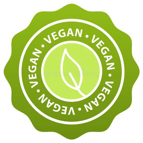 100 Vegan Badge Vegan Button Stock Vector Illustration Of Hand