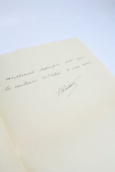 Lettre Autographe Sign E De F Lix F N On Adress E Gabriel Mourey