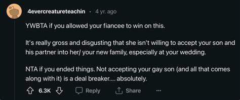 Dad Wants To Call Off His Own Wedding After Fiancé s Refusal To Let His Gay Son Bring His