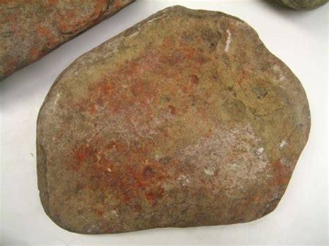 3500 Year Old Pigment Grinding Stone With Red Ochre Pigment North