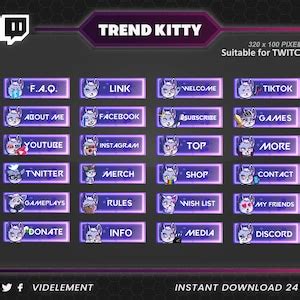 Twitch Panels, Twitch Panels Anime, Twitch Panels Purple, Anime Twitch ...