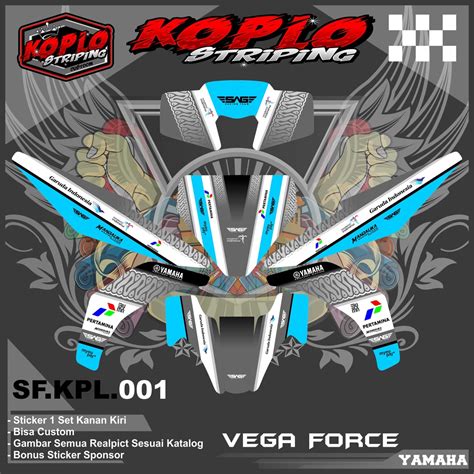 Jual Stiker Decal Full Body Motor Yamaha VEGA FORCE Stiker Decal Full