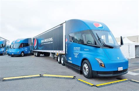 Pepsico Takes Delivery Of New Tesla Semis In California Thetrucker