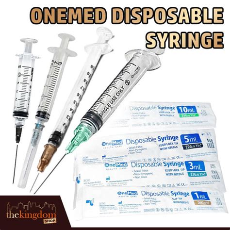 Jual Onemed Disposable Syringe Ml Ml Ml Ml Cc Cc Cc Cc G