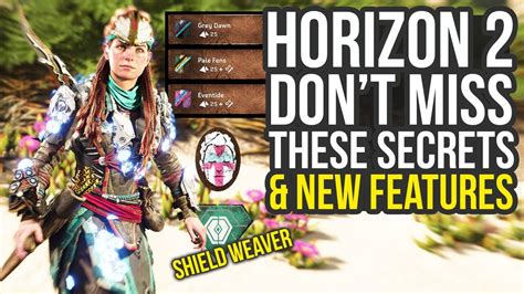 Horizon Forbidden West Secrets And Hidden Features You Dont Want To Miss