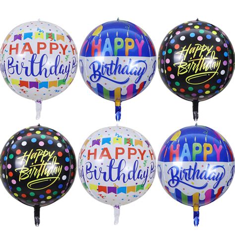 Mioparty Happy Birthday Mylar Foil Balloons D Round Foil Birthday