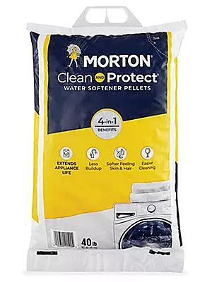 Morton® Water Softener Salt - 40 lb Bag S-25609 - Uline