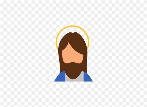 Jesus Christ Face Icon - Jesus Face PNG - FlyClipart