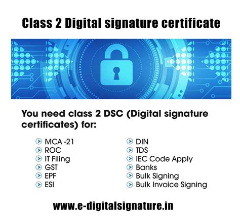 Class 2 Digital Signature Certificate | Digital signature, Digital ...