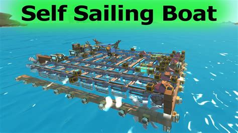 Scrap Mechanic Raft Self Sailing Boat YouTube