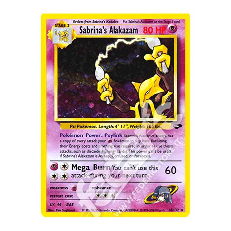 016 132 Sabrinas Alakazam Holo Unlimited ENG MINT Federicstore