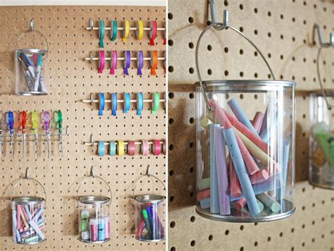 Get Organized Pegboard Craft Room Storage Idea Fun365