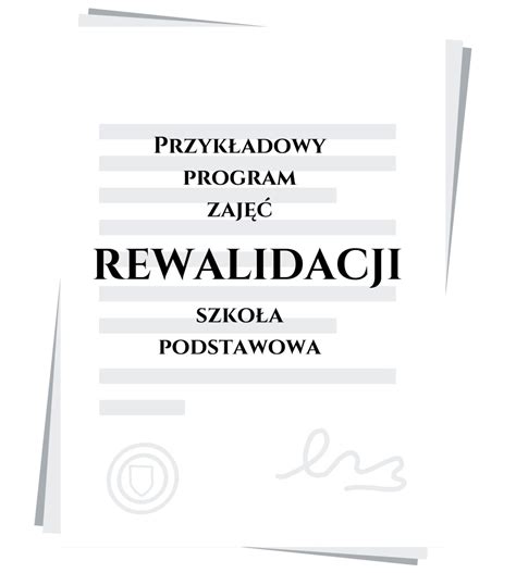 Przyk Adowy Program Zaj Rewalidacji Szko A Podstawowa Produkt