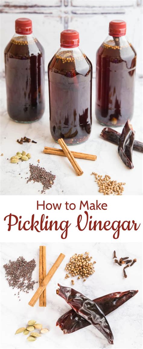 How to Make Pickling Vinegar for Pickles & Chutneys {GF, Vegan}