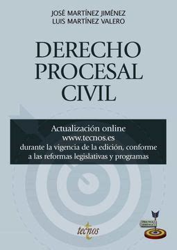 Libro Derecho Procesal Civil De JosÉ MartÍNez JimÉNez Luis M Buscalibre