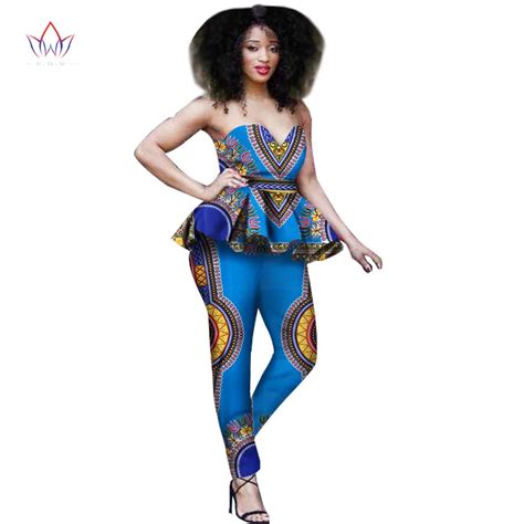 2018 Spring African Traditional Clothing For Women Sexy Dashiki Two