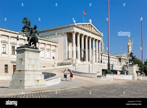 Austria Vienna Parliament Building Stock Photo Alamy