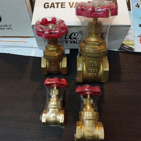 Gate Valve Brass Hq 1 2 Inch Lazada Indonesia