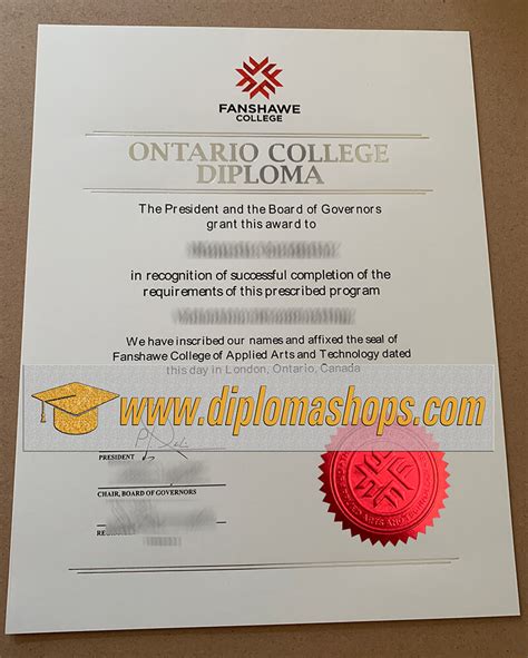 How Much For A Fanshawe College Diploma