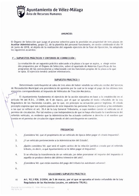 PDF supuestos practicos y criterios de correcciÓn La resolución de