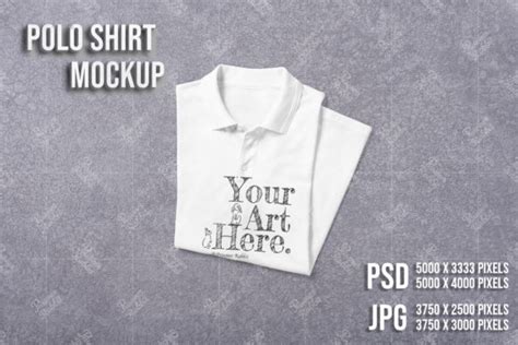 White Polo Shirt Mockup PSD Template Graphic by PrisonerRabbit ...