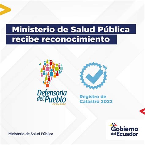 Ministerio De Salud Pública 🇪🇨 On Twitter 👏el Trabajo De Saludec Es Reconocido Por