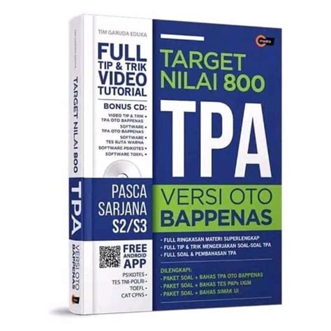 Jual Original Buku Target Nilai Tpa Versi Oto Bappenas Shopee