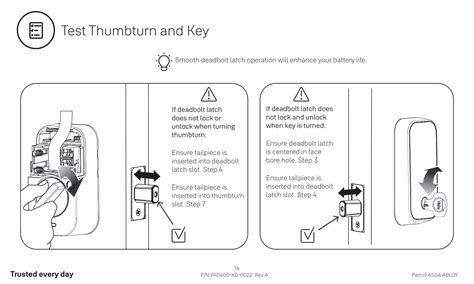 Yale Assure Lock 2 Keyed Deadbolt Installation Guide